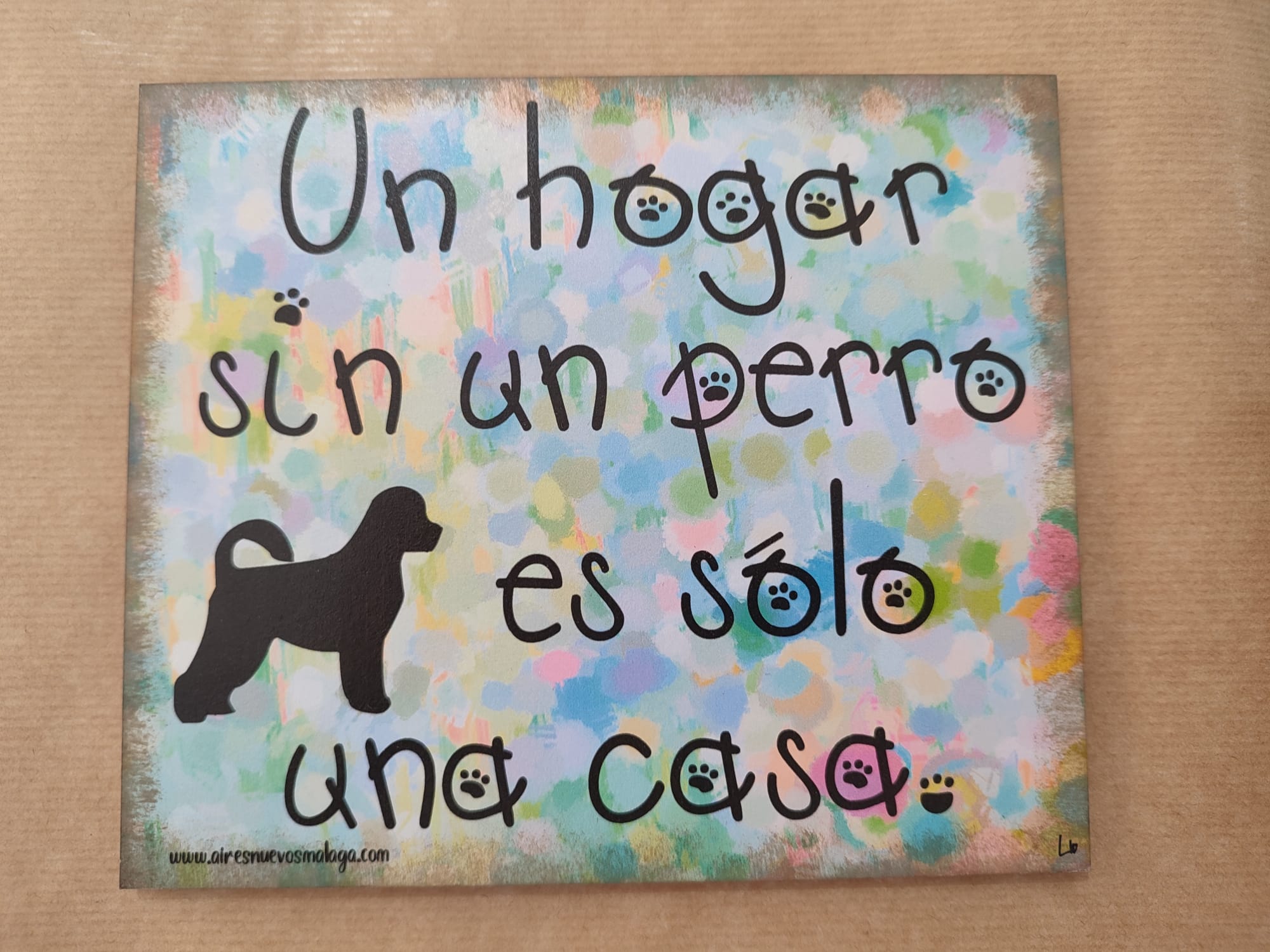 Placa Con Frase Wall Plaque Un Hogar Sin Un Perro El Emporio De Zoe