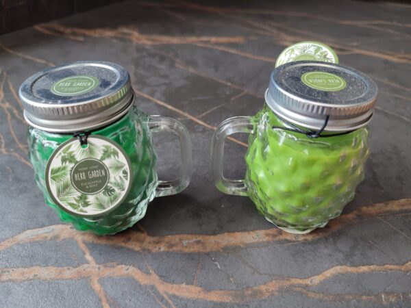 Home Scent Herb Garden Candle In Glass Assorted