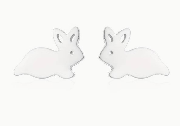 Stainless Steel Studs Rabbits - El Emporio de Zoe