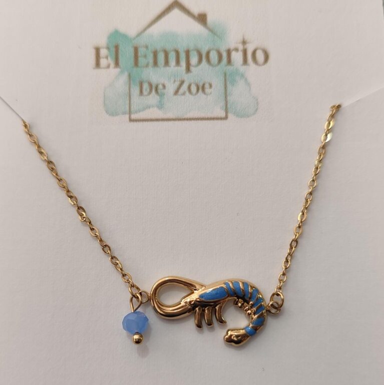 Garrucha Prawn Bracelet Blue