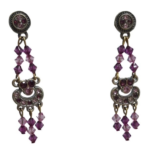 Fashion Earrings Pink Chandelier