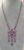 Purple Necklace with Crystals